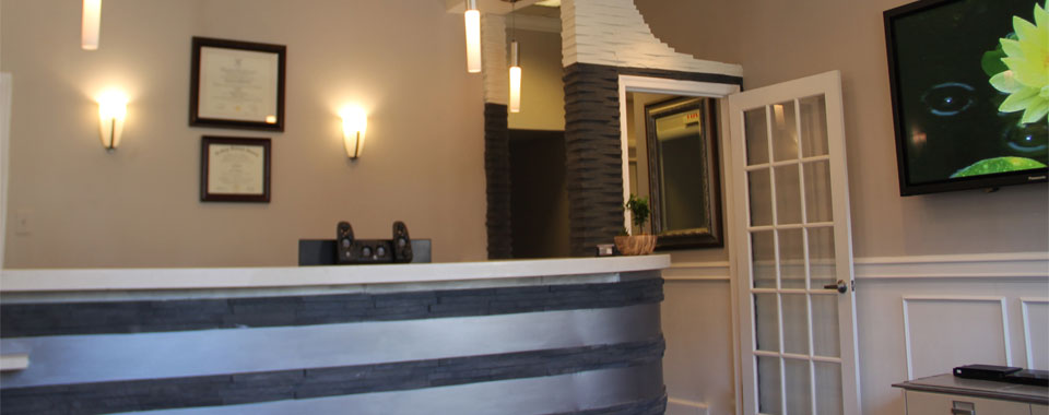 Standard Dental reception desk, Potomac Village