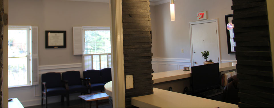 Standard Dental waiting area and front desk